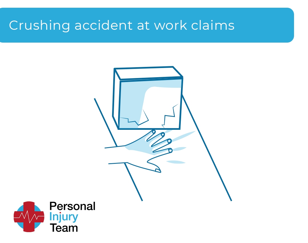 Crushing accident at work claims - personal injury